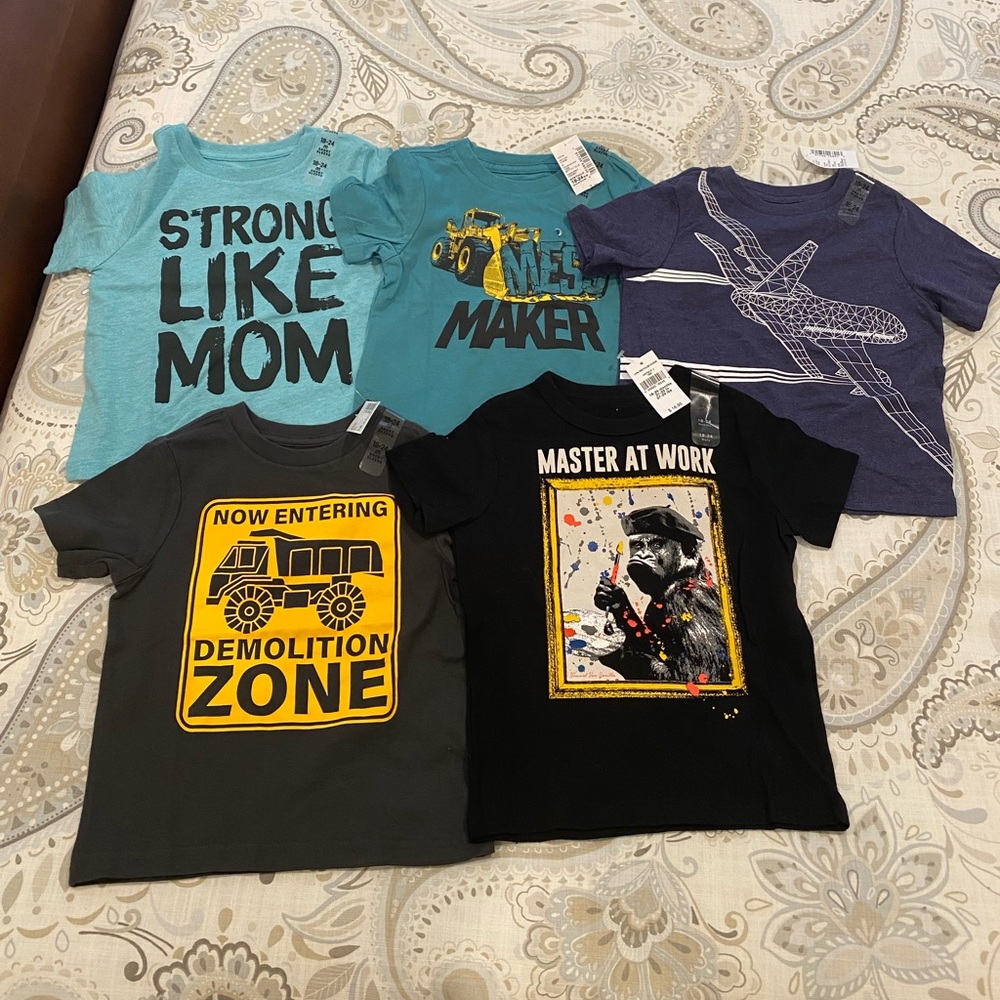 Toddler t-shirts 18-24 months. Brand new!